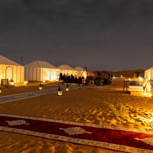 Campamento de lujo en el desierto de Merzouga