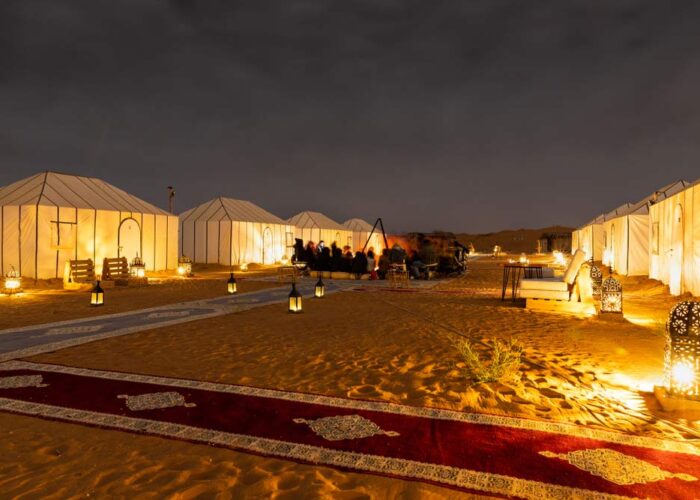 Campamento de lujo en el desierto de Merzouga